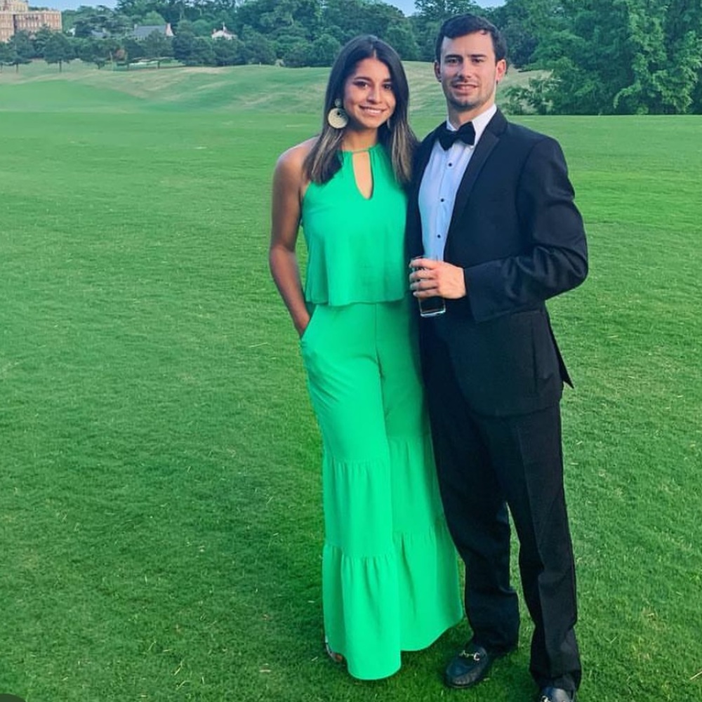 Green Wedding Guest Jumpsuit